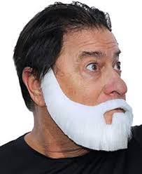 City Costume Wigs Fake Beard, Realistic Full Face Beard, Self Adhesive  False Facial Hair for Adults (White) : Amazon.com.au: Toys & Games