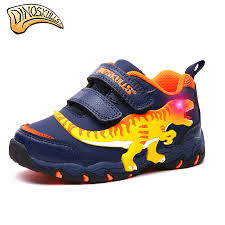 Dinoskulls Children S Led Light Up Shoes Boys 2018 Autumn T Rex Sneakers Tyrannosaurus Shoes Kids Glowing Sneakers 27 34 Sneakers Aliexpress