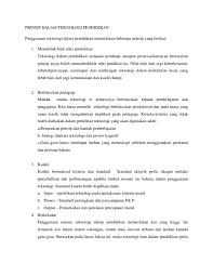 Dalam dunia pendidikan sendiri, utamanya pendidikan di negeri luar telah banyak memperkenalkan model pembelajaran berbasis teknologi. Doc Prinsip Dan Peranan Teknologi Dalam Pendidikan Sains Zaida Zaki Academia Edu