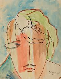 Století, a zároveň se ještě za svého života proslavila i ve francii, kde od roku 1947 trvale žila. Toyen Marie Cerminova 1902 1980 Untitled Portrait With Nud