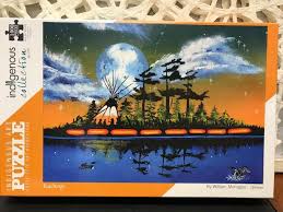 Jigsaw puzzles for kids and puzzle games for kids can keep the smiles and shape comparisons coming. Puzzle Cap Indigenous Art 1 000 Piece Heartstrings Home Decor Gifts