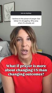 Have you ever wondered why we pray for blessings if God already knows  everything?, What if the purpose of prayer isn’t to change the outcome, but  to change us?, Sometimes we think the goal of prayer ...