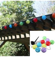 Featuring multiple led lights, solar lanterns offer bright and efficient light and keep. 10 Led Solar Power White Or Multi Coloured Chinese Lantern Garden String Lights
