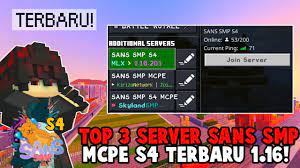 You're entering the realm sans smp mcpe s1. 3 Top Server Sans Smp S4 1 16 Terbaru Hampir 100 Mirip Asli Youtube
