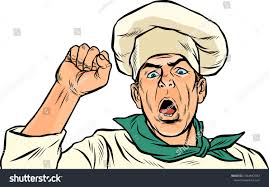 Angry Protesting Cook Union Strike Rally Stock Vector (Royalty Free)  1464847397