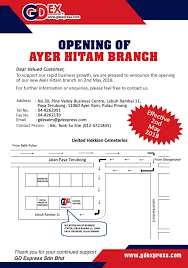 Visit us now for city express sg petani status online at couriertrack.in. Gd Express Sdn Bhd Gdex New Branch Ayer Itam No 30 Pine Valley Business Centre Lebuh Rambai 11 Paya Terubon 11060 Ayer Item Pulau Pinang Facebook