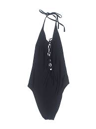 Details About Aerie Women Black One Piece Swimsuit M