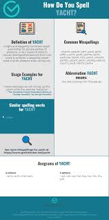Correct Spelling For Yacht Infographic Spellchecker Net
