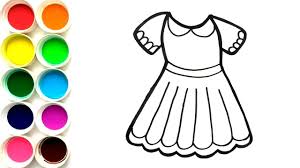 Cómo dibujar una muñeca kawaii con vestido de flores brillantes | how to draw a cute glitter doll. Dibuja Y Colorea Vestido Para Ninas Aprende Colores Learn Colors For Childrens Funkeep Youtube