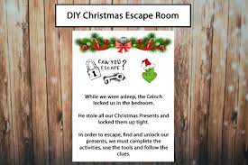 Christmas Escape Room Diy Escape Room Kit Kids Party Escape Room Digital Printable Pdf Instant Download Escape Room Christmas Escape Room Diy Escape Room