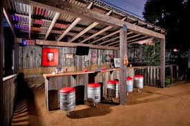 Outdoor Entertainment Rustic Patio By Jake Moss Designs Diy Outdoor Bar Backyard Bar Rustic Patio