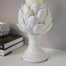 Buy White Artichoke Candleholder The Worm That Turned Revitalising Your Outdoor Space A selection of candle holders including personalised items to suit all styles of decor and gift requirements.