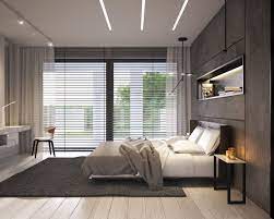 Bedroom In Private Apartment Vis For Lk Projekt Pl On Behance Modern Apartment Decor Modern Minimalist Bedroom Bedroom Furniture Design