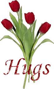 Hugs Glitter Roses Flower Quotes Flax Flowers Big Hugs For You