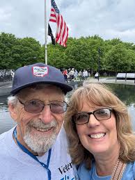 Ran into one of our HFD Veterans from the April 20th flight today! Herb  showed me some great photos from his trip in a book his daughter made for  him. 🇺🇸✈️