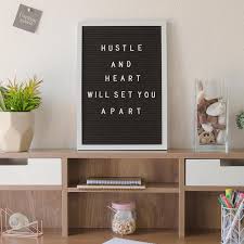 U Brands Black White Felt Letter Board The Container Store