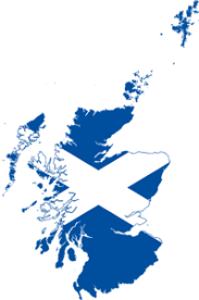 Eine selten verwendete version weist einen hellblauen grund auf. Schottland Landkarte Map Mit Flagge Whisky Blog