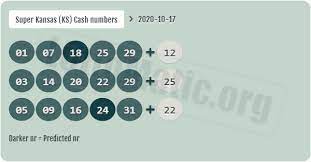 Super Kansas Ks Cash Predictions For Saturday October 17 2020 2020 10 17 In 2020 Predictions Lotto Lottery Results