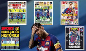 Bayern münchen live stream online if you are registered member of bet365, the leading online betting company that has streaming coverage for more than 140.000 live sports events with live betting during the year. Spanish Press Round On Barcelona After Their Crushing 8 2 Defeat At The Hands Of Bayern Munich Daily Mail Online