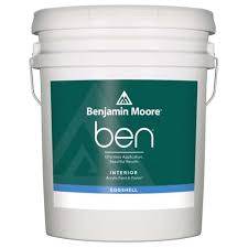 Benjamin Moore Ben Eggshell Base Interior Paint & Primer 5 Gal
