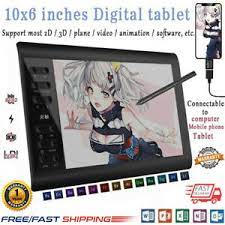 Huion wh1409 wireless graphics tablet digital art drawing tablet 13.8 x 8.6''. Graphic Tablet Drawing Pad With Digital Pen Reading Pressure Sensing Gifts F6x3 Ebay