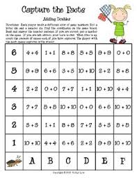 Capture The Facts Adding Doubles Math Operations Math Lessons Education Math