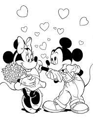 Mickey mouse and minnie mouse are best friends and are in love with each other. Pin By Dominique Vincenzi Lummus On Seasonal Valentine Coloring Pages Disney Coloring Pages Love Coloring Pages