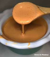 Hibachi Style Yum Yum Sauce Made Keto Friendly Sugar Free And Low Carb Only 2 8 Net Carbs Per 2 Tablespoons Perfect For Yum Yum Sauce Food Low Carb Sauces