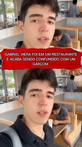 #gabriel foi confundido com um garçom em um restaurante #viral