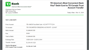 With its simple savings account, you td bank offers a money market account with tiered interest rates. How To Transfer Money From Td Bank Us To Td Canada On Easyweb