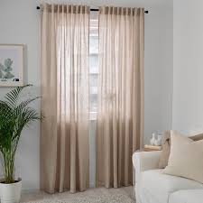 Dytag Gordijnen 1 Paar Beige 145x300 Cm Ikea Beige Curtains Living Room Beige Curtains Ikea Curtains