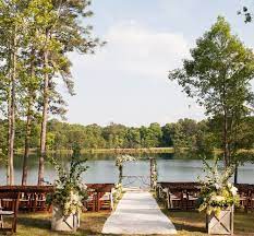 Pond Ceremony Pond Wedding Summer Wedding Venues Fall Lake Wedding