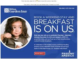 Is breakfast included at the hilton garden inn. Hilton Garden Inn Breakfast Is Free 400 000 Donated Meals To Charity