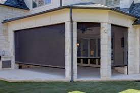 Retractable screens come standard with manual gear operators however, you may wish to motorize your screen. Retractable Screens For Doors Windows Large Openings