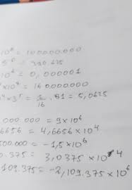 Bilangan desimal lebih mudah digunakan saat melakukan perhitungan. 1 Nyatakan Bilangan Berpangkat Tersebut Menjadi Bilangan Desimal A 10 Pangkat 8 B 5 Pangkat 8c Brainly Co Id