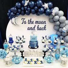 Mona Lia Designs On Instagram I Love You To The Moon And Back After Having Decorated For Sue S Ba Moon Baby Shower Boy Baby Shower Themes Baby Shower