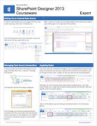 Infopath already discontinued, there are no new features in infopath 2013, though it will be supported till july 2026.if you want to do your sharepoint list form customizations, then you should use powerapps. Mouse Training London Ltd Sharepoint Designer 2013 Expert Quick Reference Guide