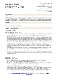 assistant buyer resume samples qwikresume