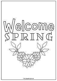 The spruce / wenjia tang take a break and have some fun with this collection of free, printable co. Spring Coloring Pages Free Printable Download The Trophy Wifestyle