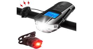Dick Smith Bike Light Set Bike Lights Front And Back Bicycle Speedometer Bike Light Odometer Usb Rechargeable Bicycle Headlight Torches Outdoor Lighting
