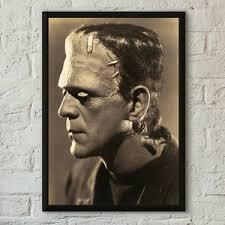 Boris Karloff as Frankenstein's Monster Horror Movie Film Poster Print A5  A4 A3 Professionally Printed Wall Art