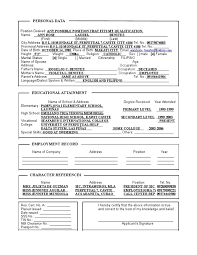 Biodata Pdf Labour Employment