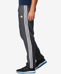 Adidas Originals Three Stripe Cuffed Sweatpants In Black Adidas Men S Essential 3 Stripe Woven Pants Reviews All Activewear Men Macy S Adidas Men Mens Essentials Mens Activewear