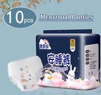 10Pcs/Bag Menstrual Pants Large size Cotton Pregnant ...