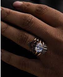 Black Diamond Lady Louise Band Marrow Fine Diamond Birthstone Ring Rose Gold Oval Engagement Ring Tourmaline Engagement Ring