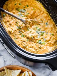 In a small bowl, combine the cream cheese, hot sauce and salad dressing. Crockpot Buffalo Chicken Dip Recipe Feeds A Crowd Foodiecrush