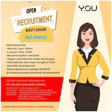 Nama email * pesan * menu halaman statis. Lowongan Kerja Beauty Advisor You Cosmetic Area Boyolali Info Loker Solo