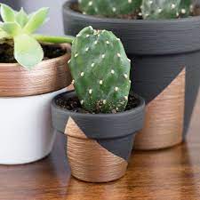 Modern Mini Painted Plant Pots Painted Plant Pots Plant Pot Diy Painted Terra Cotta Pots