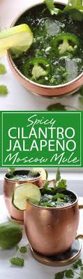 Spicy Cilantro Moscow Mule A Refreshing Moscow Mule With Spicy And Sweet Flavoring Jalapeno And Cilantro Make A Ultimate Cocktai Spicy Cilantro Food Recipes