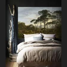 italiaans landschap met parasoldennen van hendrik voogd aan uw muur muurmeesters slaapkamer inspiratie slaapkamer ontwerp slaapkamerideeen